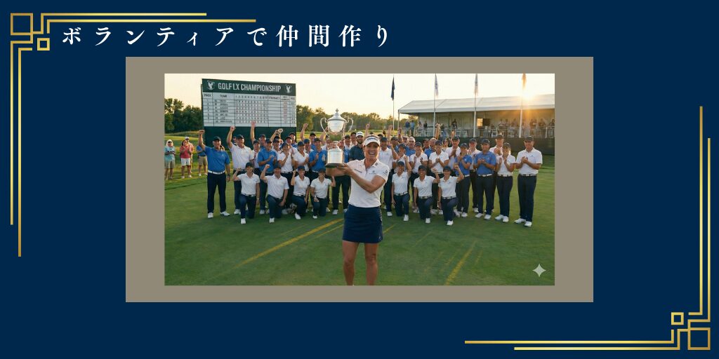 ボランティアで仲間作り