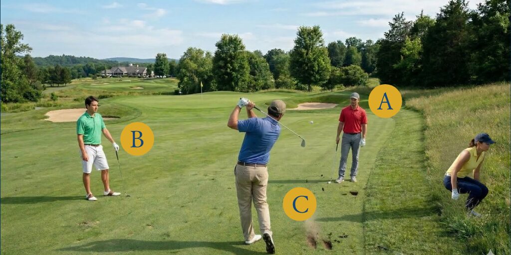 ゴルフ場でのマナー違反事例