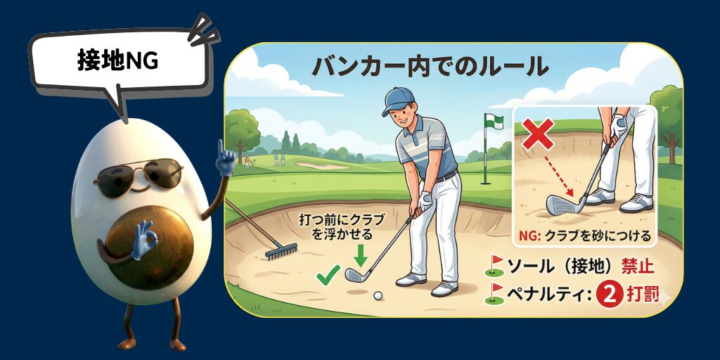 バンカー内でのルール