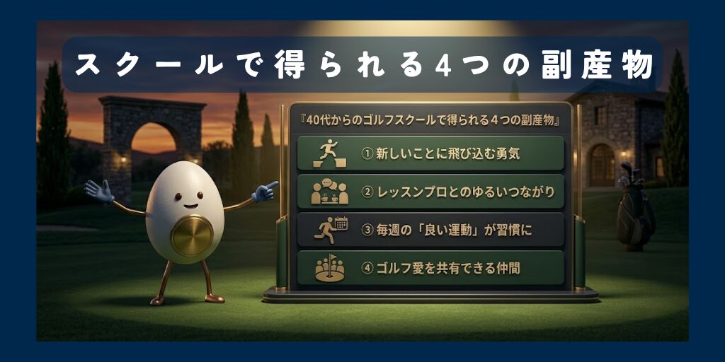スクールで得られる4つの副産物