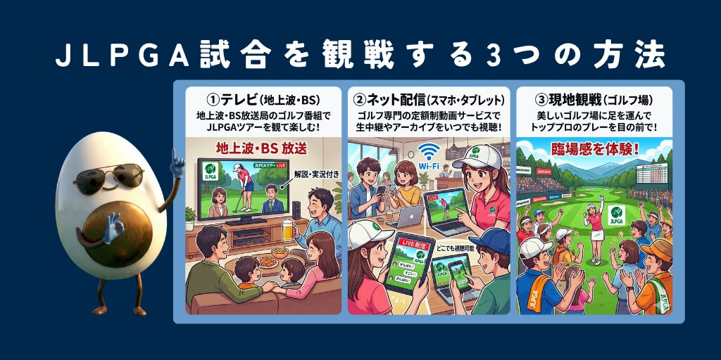 JLPGA試合を観戦する3つの方法