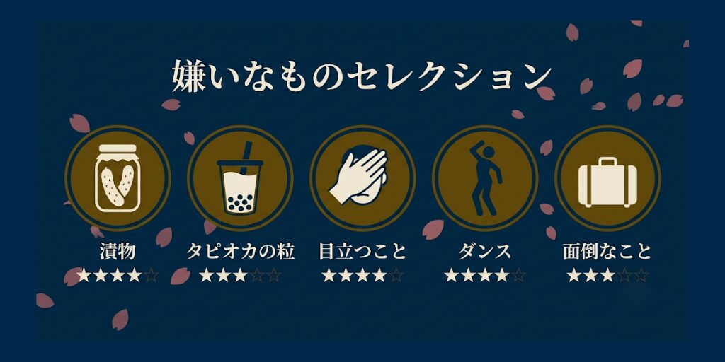 小祝さくらの嫌いなものセレクション